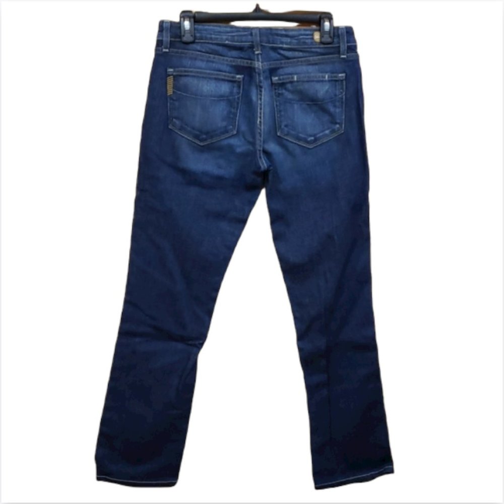 Paige Heights Skinny Jeans Dark Wash Low Rise Size 30 Denim